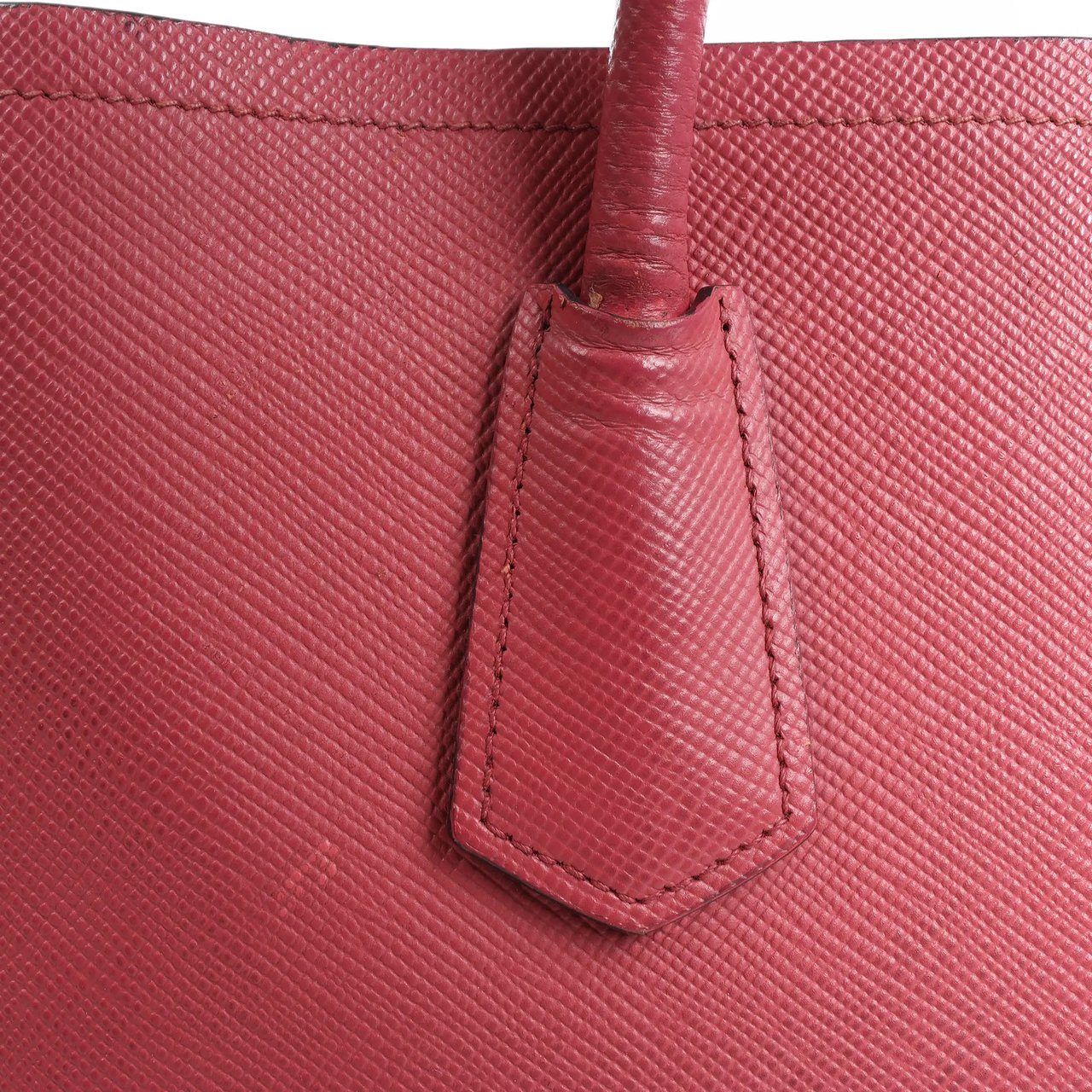 Prada Prada Cuir Saffiano Lux Leather 2Way Handbag in Pink Roze