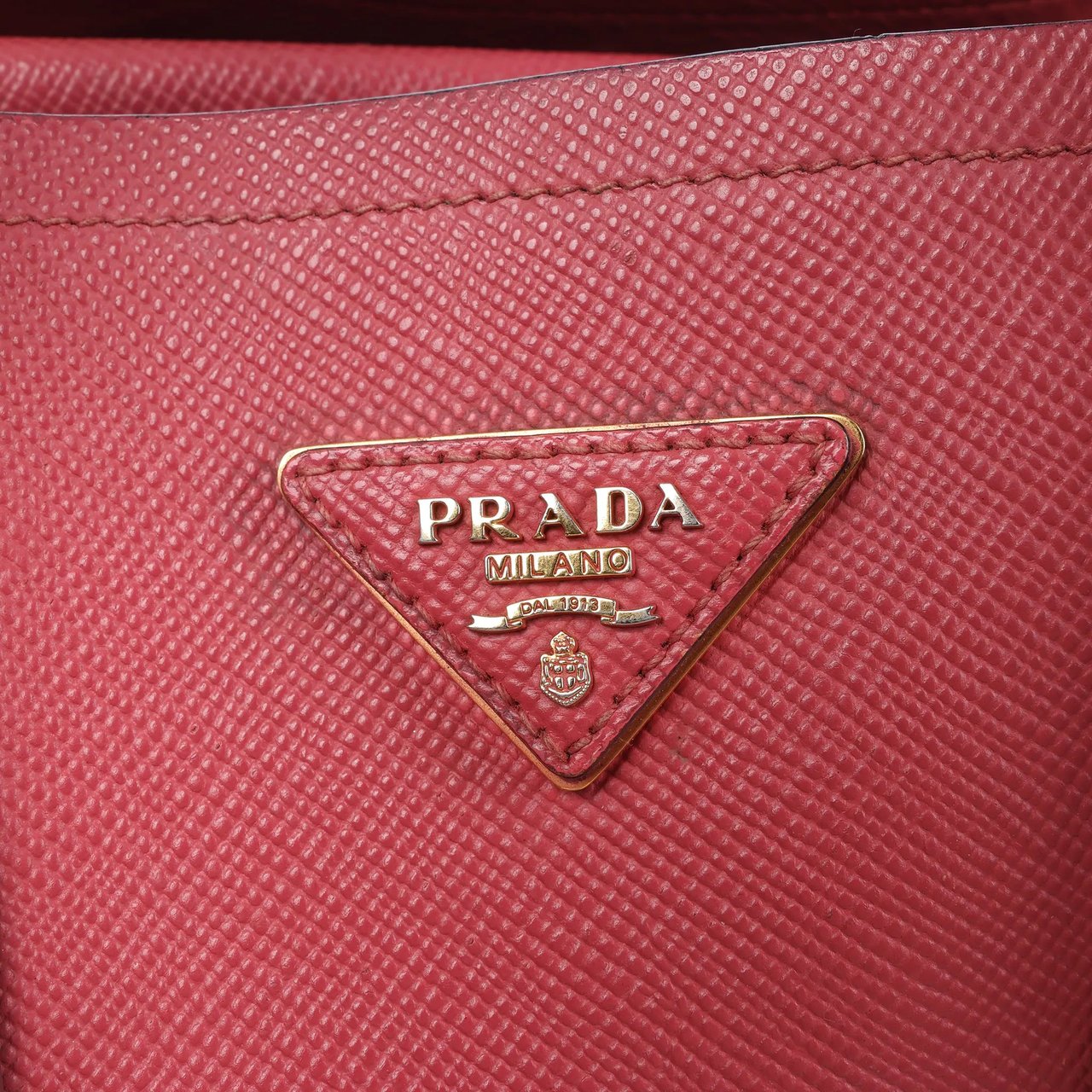 Prada Prada Cuir Saffiano Lux Leather 2Way Handbag in Pink Roze