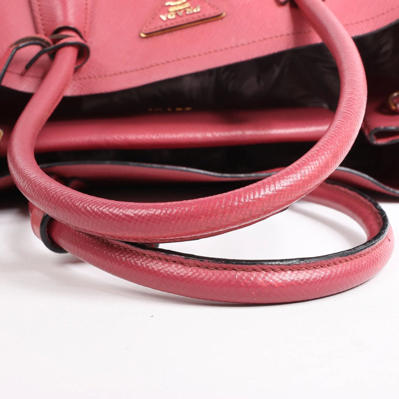 Prada Prada Cuir Saffiano Lux Leather 2Way Handbag in Pink Roze