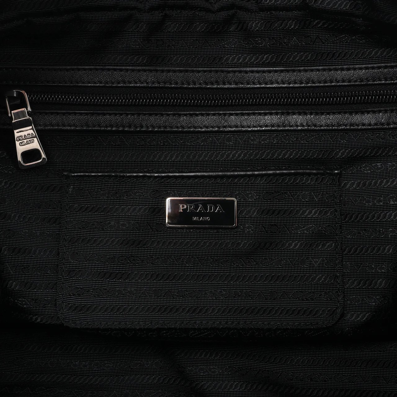 Prada Prada Tessuto Impuntu Nylon x Leather 2Way Handbag in Black BL0722 Zwart