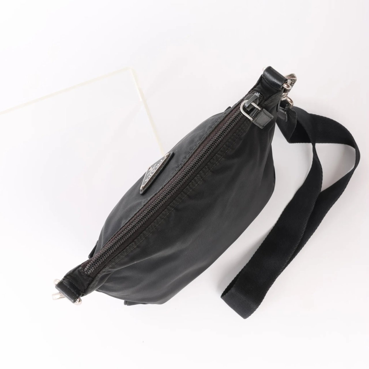 Prada Prada Tessuto Nylon Crossbody bag in Black BT0716 Zwart