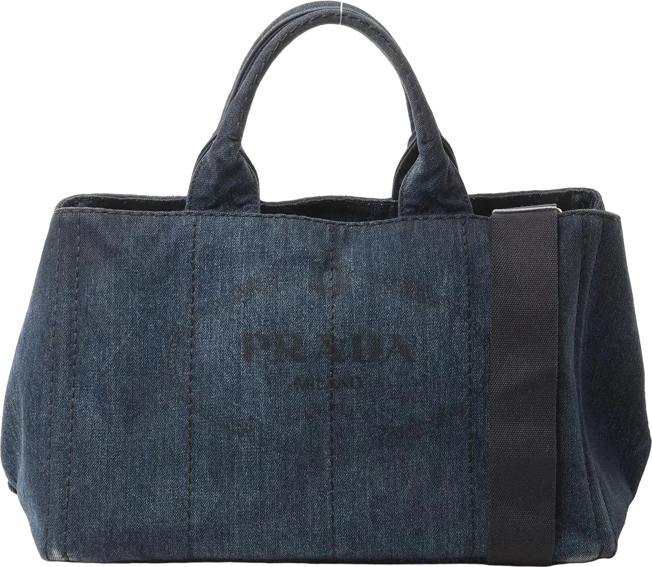 Prada Prada Canapa Denim 2Way Handbag in Blue B2642B Blauw