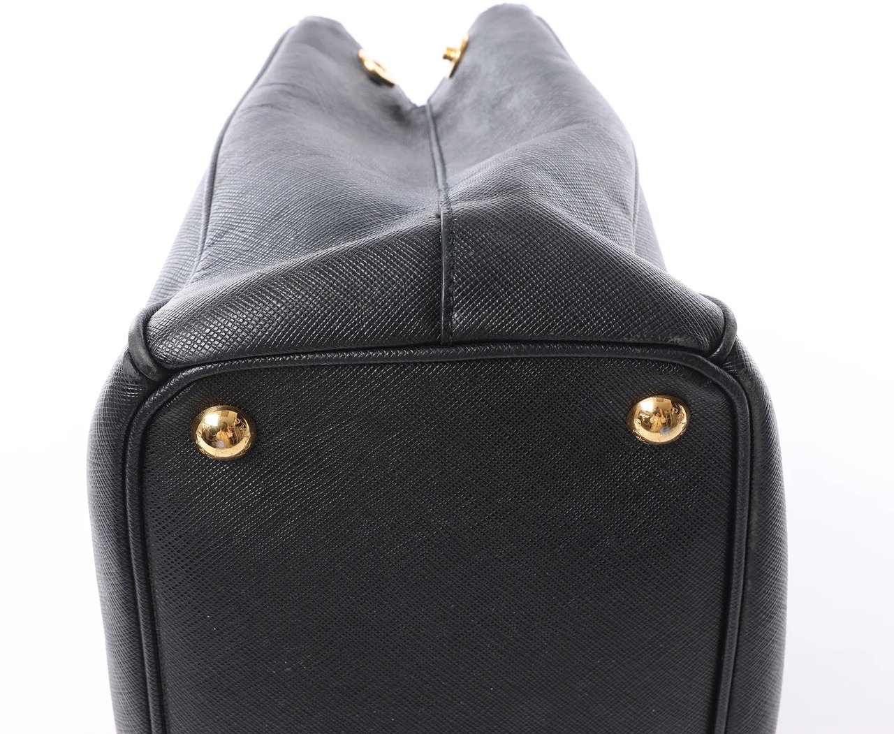 Prada Galleria Saffiano Lux Leather 2Way Handbag in Black Zwart