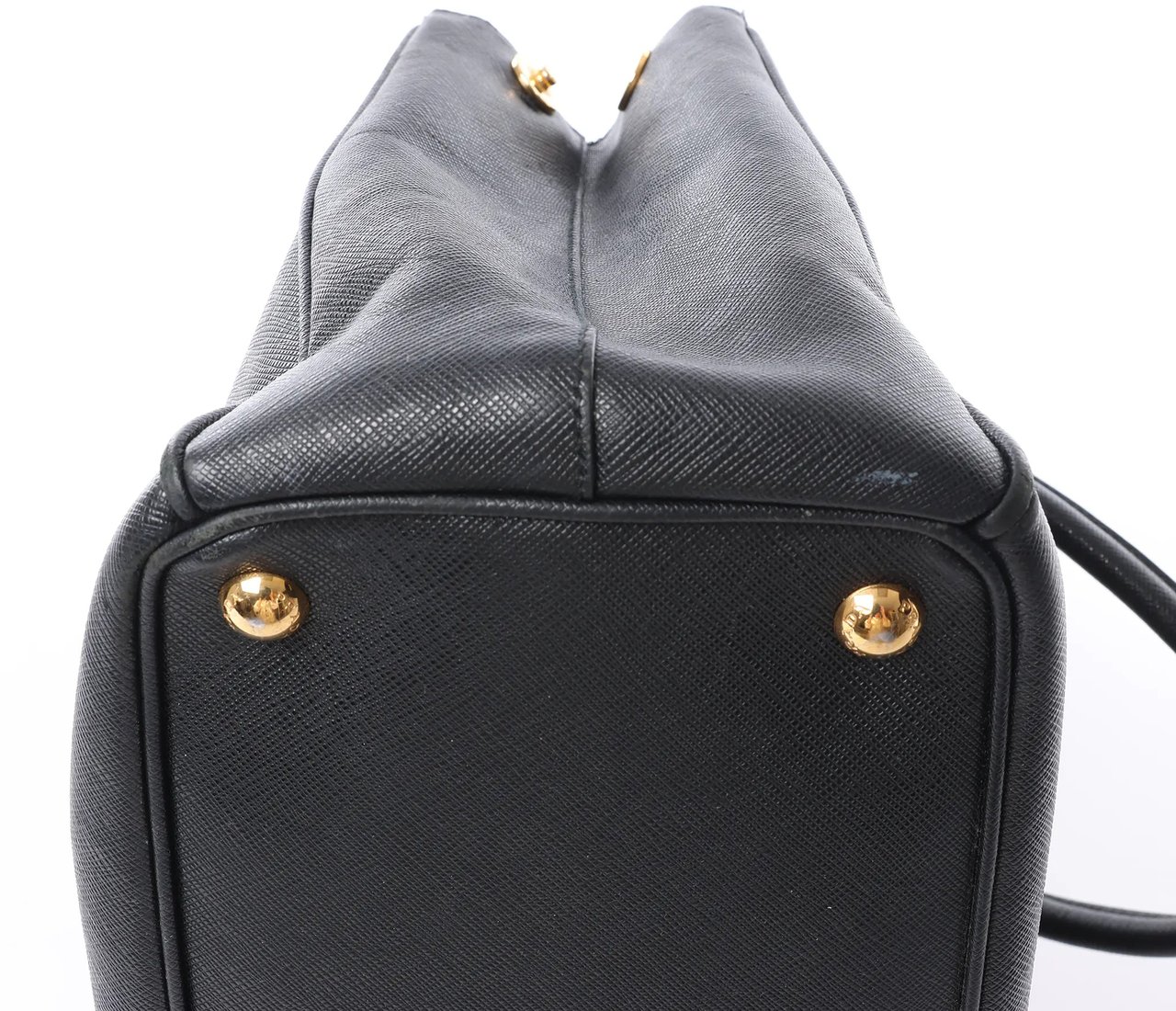 Prada Galleria Saffiano Lux Leather 2Way Handbag in Black Zwart
