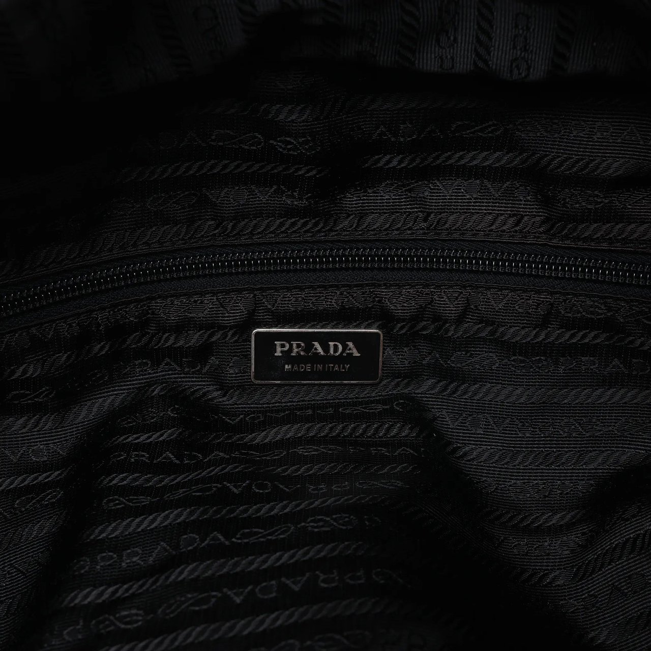 Prada Tessuto Nylon x Leather 2Way Handbag in Black V70 Zwart