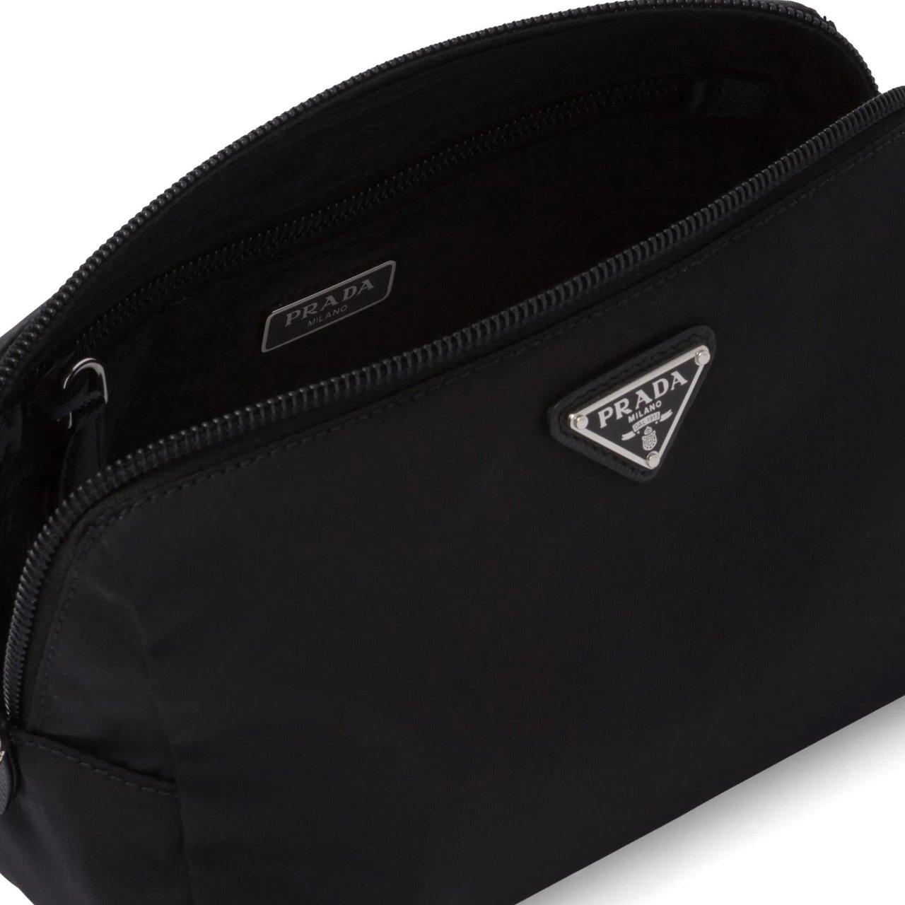 Prada Prada Re-Nylon Zipped Pouch Zwart