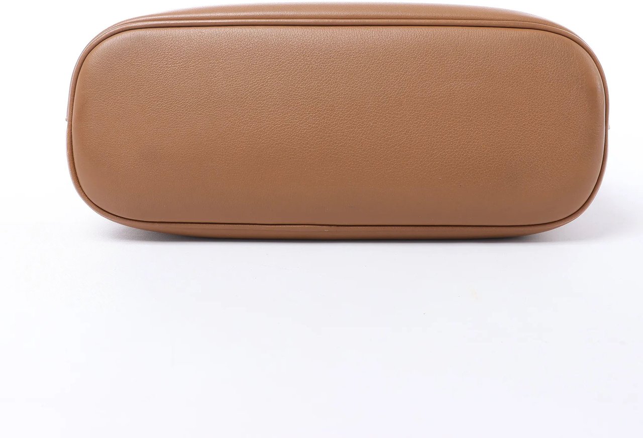 Prada Buckle Soft Grain Leather Small Handbag in Brown Bruin