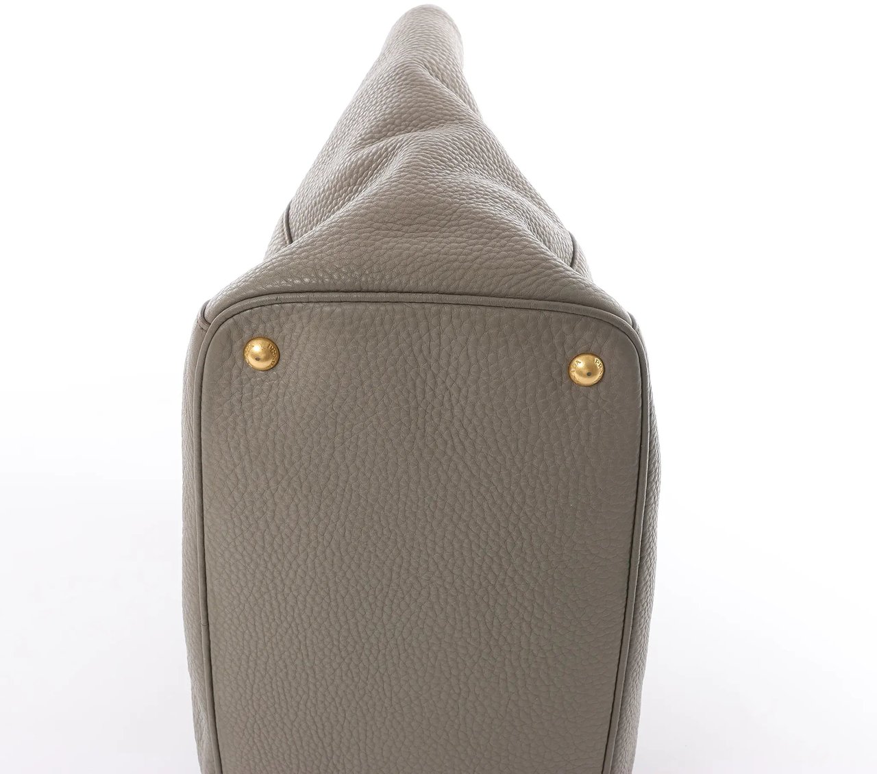 Prada Vitello Daino Leather 2Way Handbag in Gray Grijs