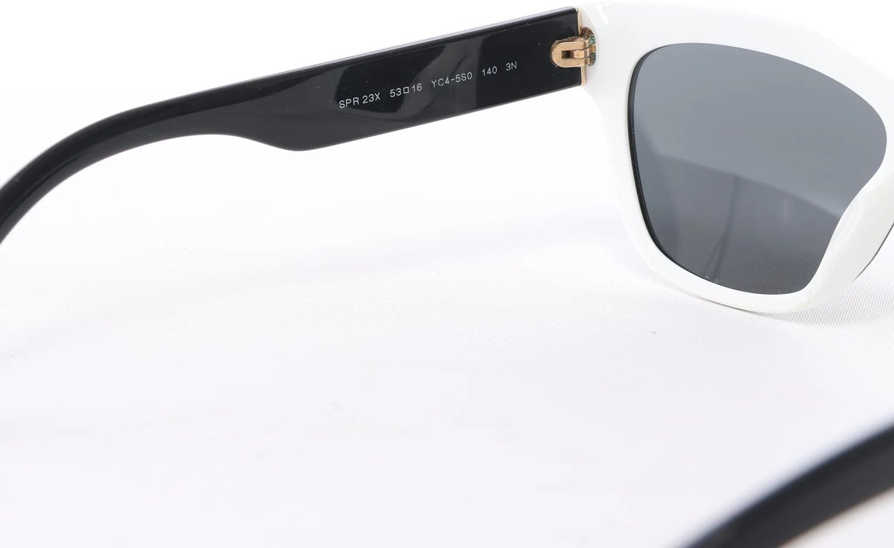 Prada SPR 23X Sunglasses in Black/White Zwart