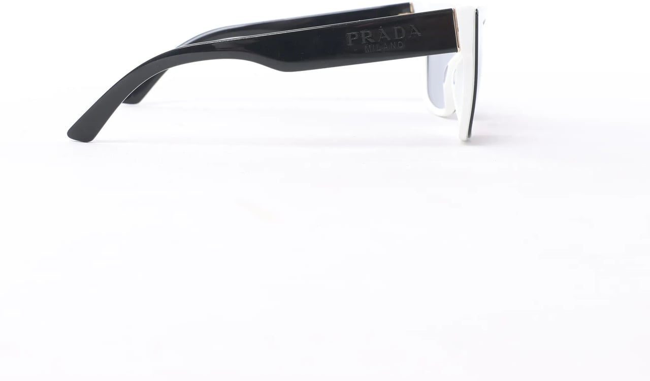Prada SPR 23X Sunglasses in Black/White Zwart