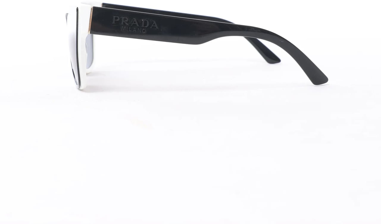 Prada SPR 23X Sunglasses in Black/White Zwart