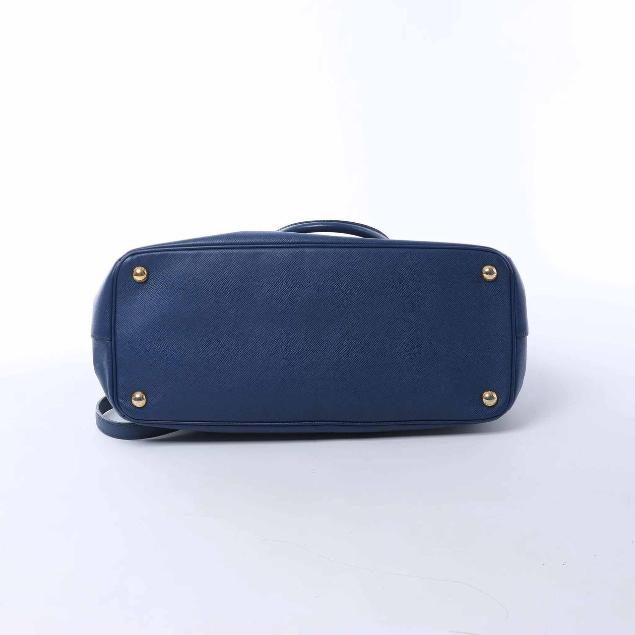 Prada Galleria Saffiano Lux Leather 2Way Handbag in Blue 324823 Blauw