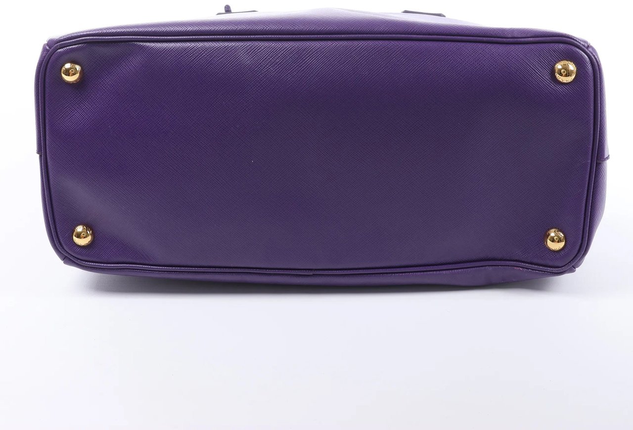 Prada Galleria Saffiano Lux Leather 2Way Handbag in Purple Divers