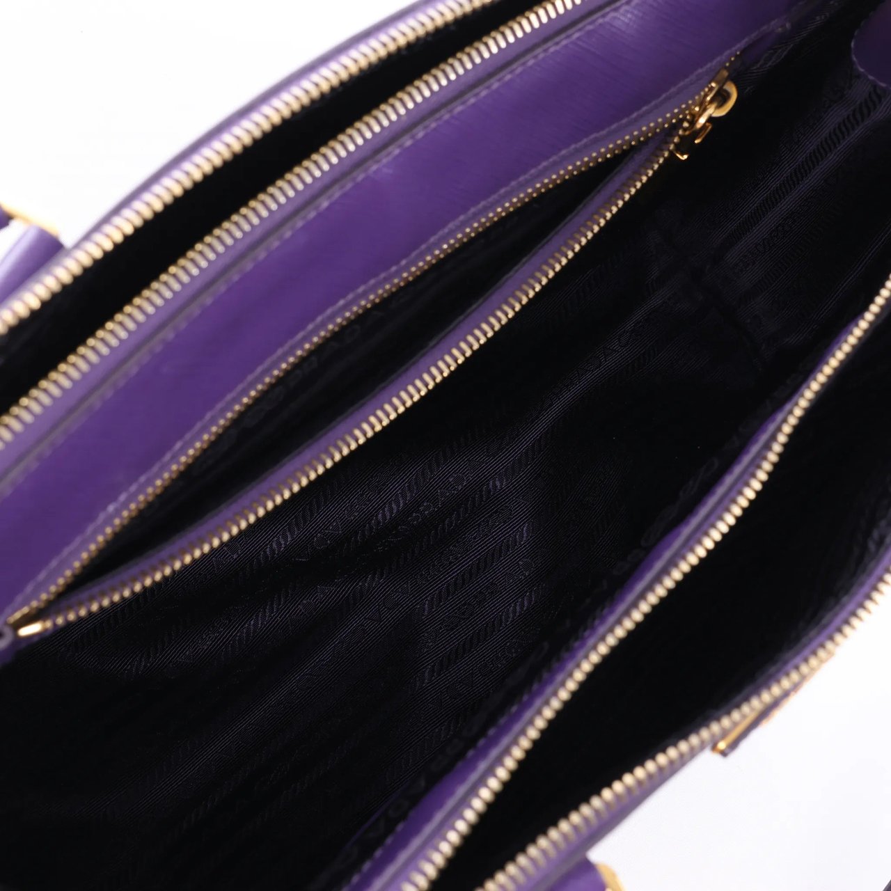 Prada Galleria Saffiano Lux Leather 2Way Handbag in Purple Divers