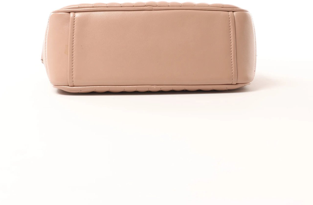 Prada Diagram Leather Chain Crossbody Bag in Pink 1BH083 Roze