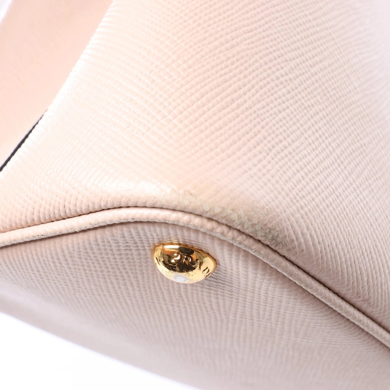 Prada Double Saffiano Leather Handbag in Pink Roze