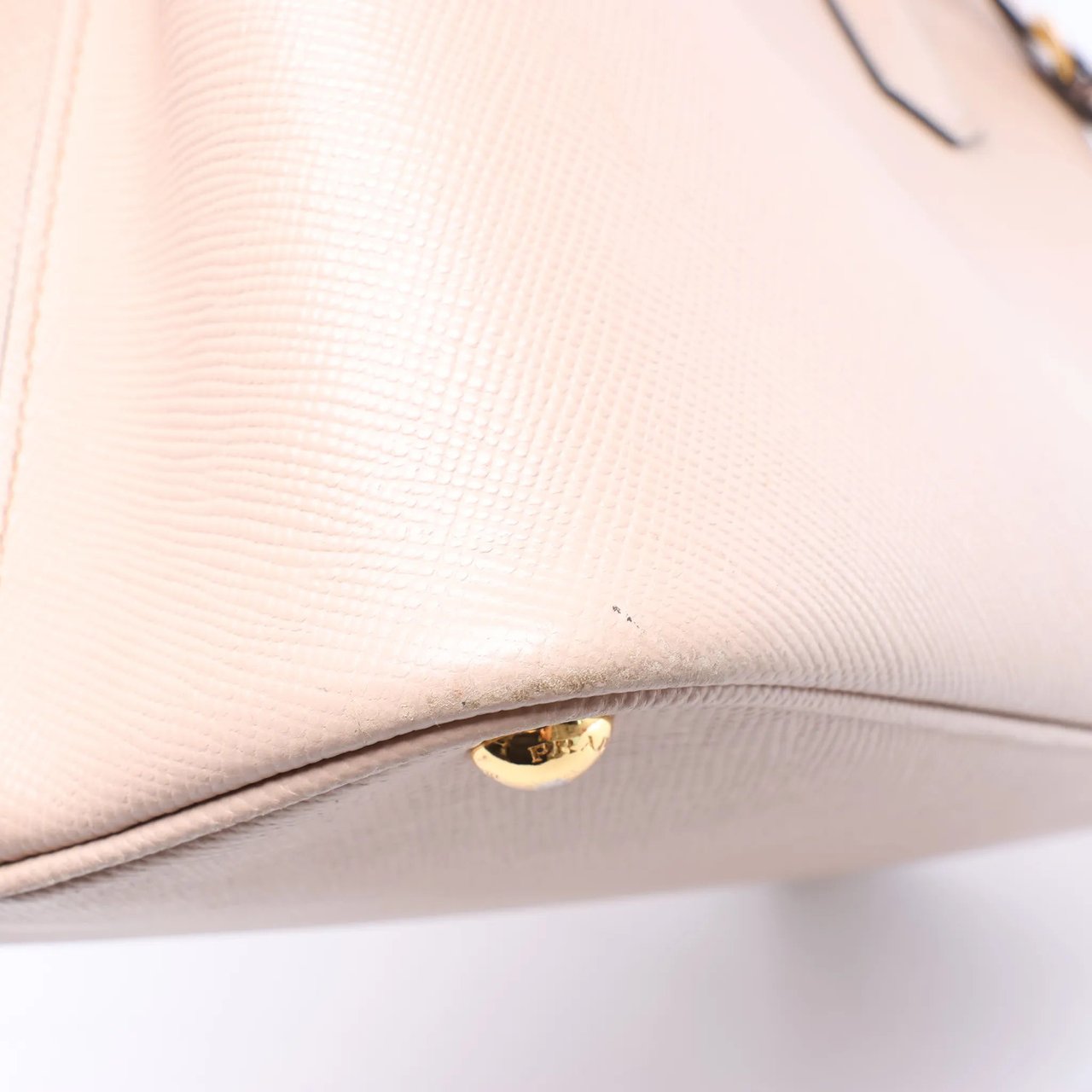 Prada Double Saffiano Leather Handbag in Pink Roze