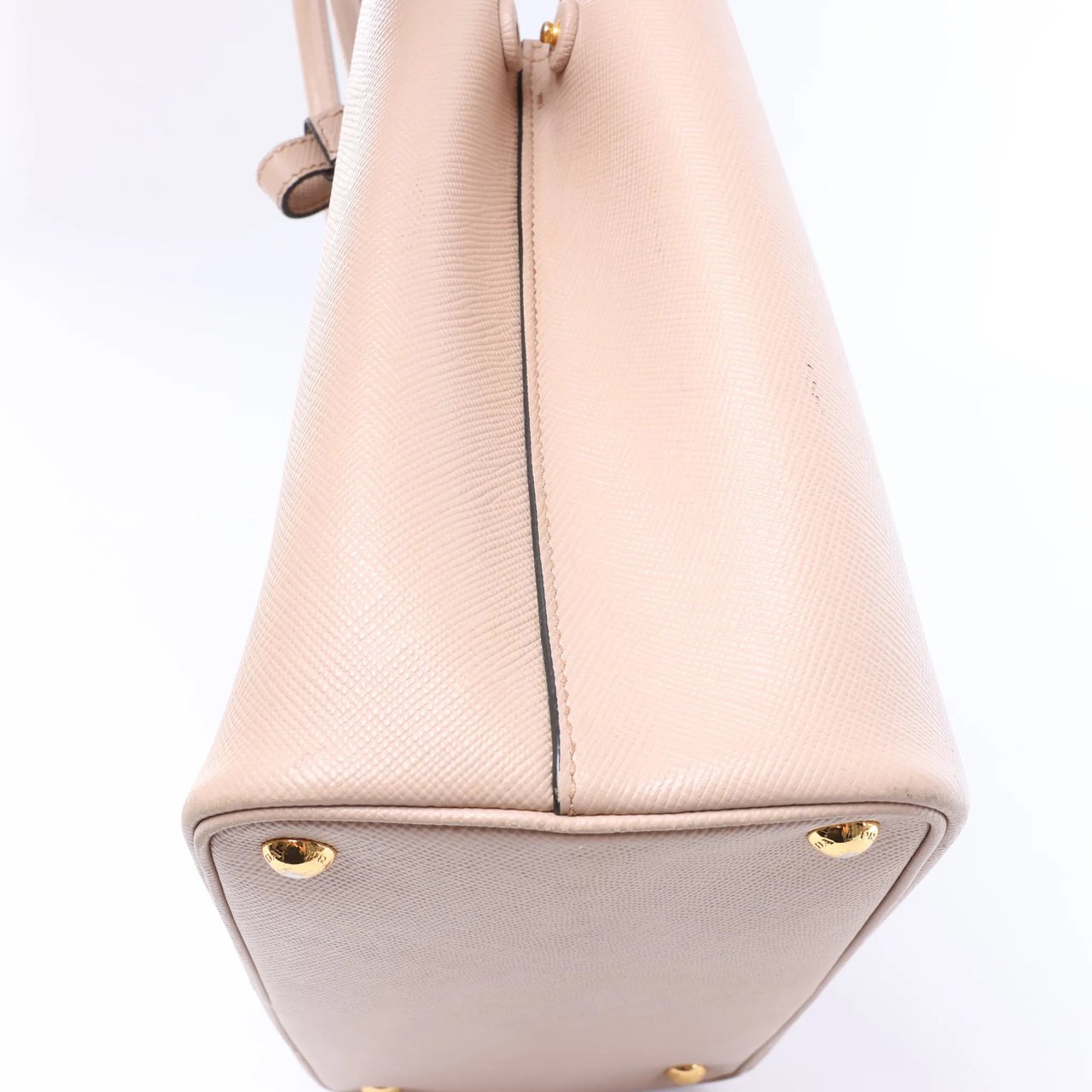 Prada Double Saffiano Leather Handbag in Pink Roze