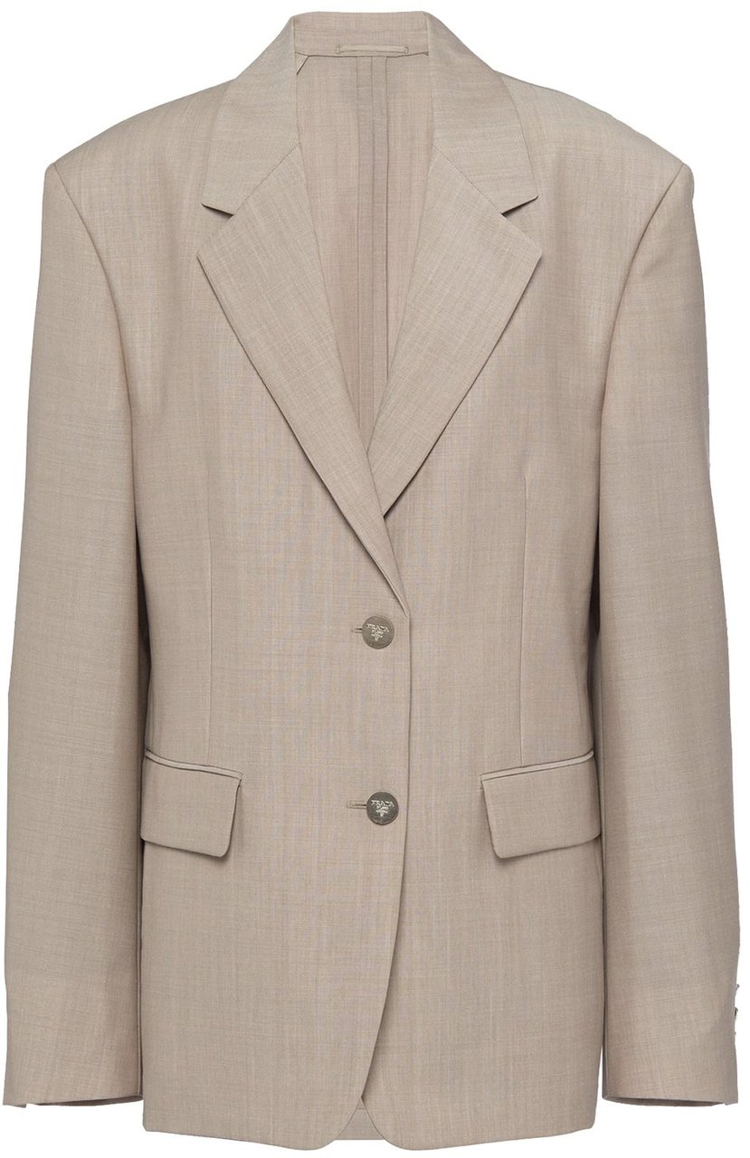 Prada Prada Wool Blazer Jacket Beige