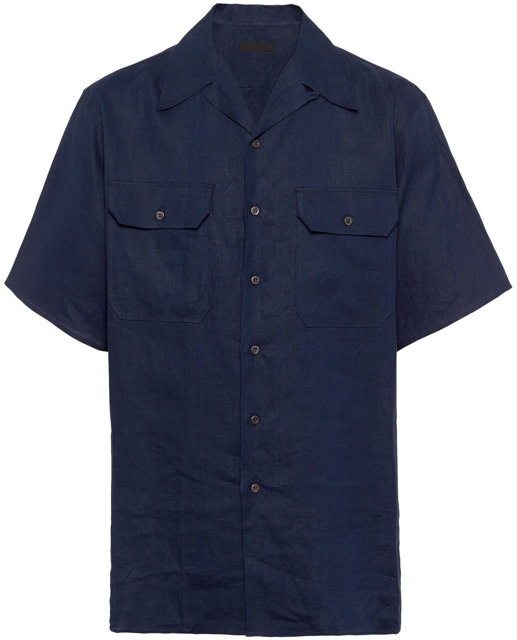 Prada Prada Linen Shirt Blauw