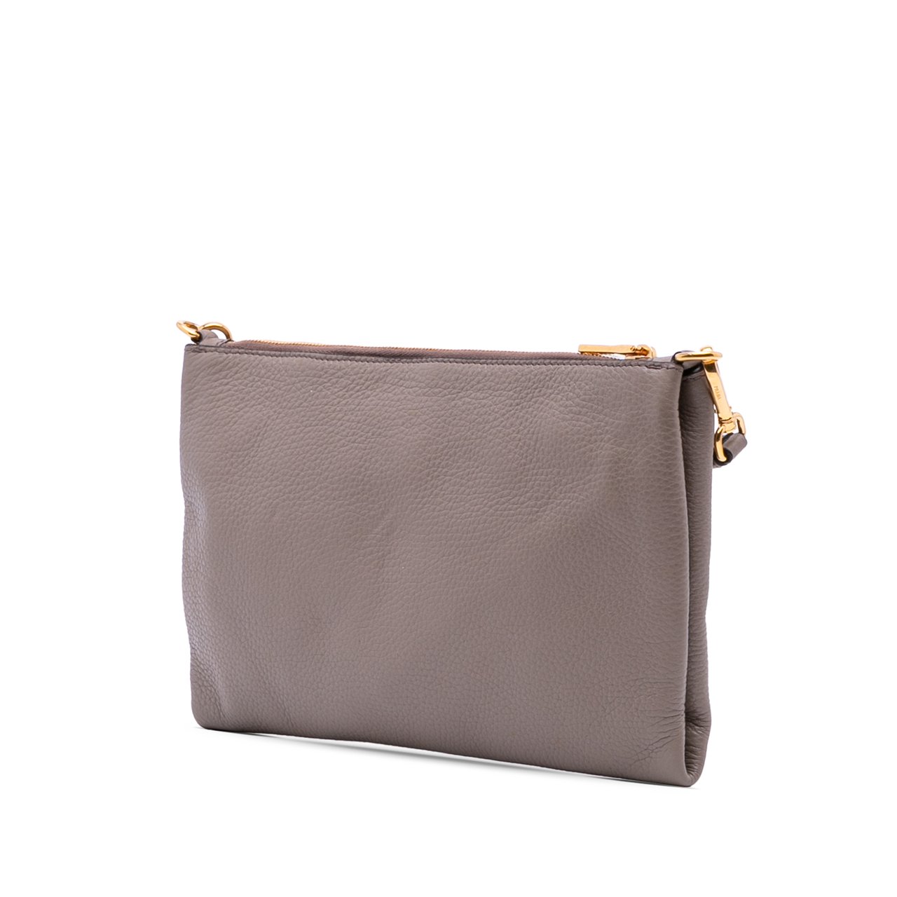 Prada Vitello Daino Crossbody Bruin