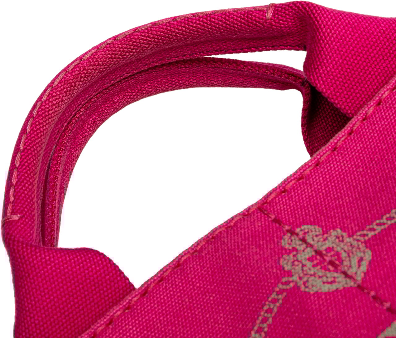 Prada Small Canvas Canapa Logo Satchel Roze
