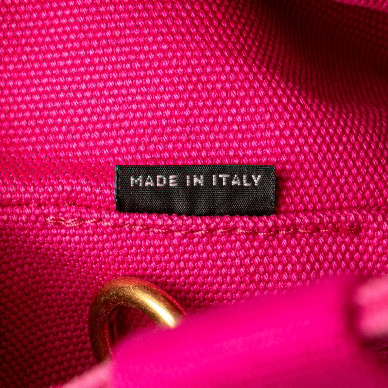 Prada Small Canvas Canapa Logo Satchel Roze