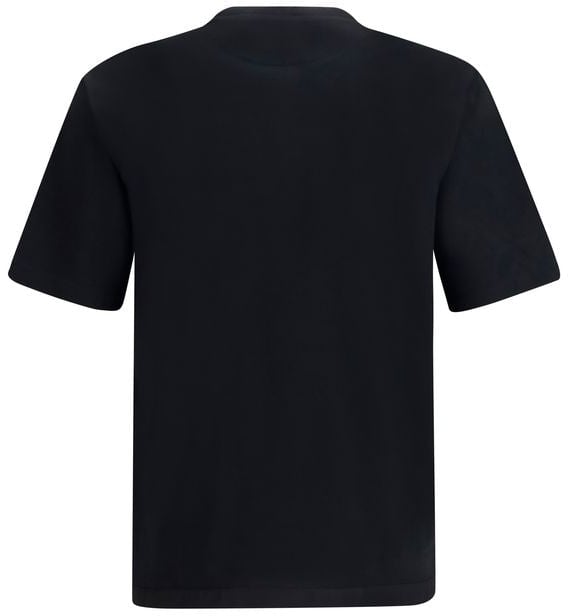 Prada Black Cotton T-Shirt Zwart
