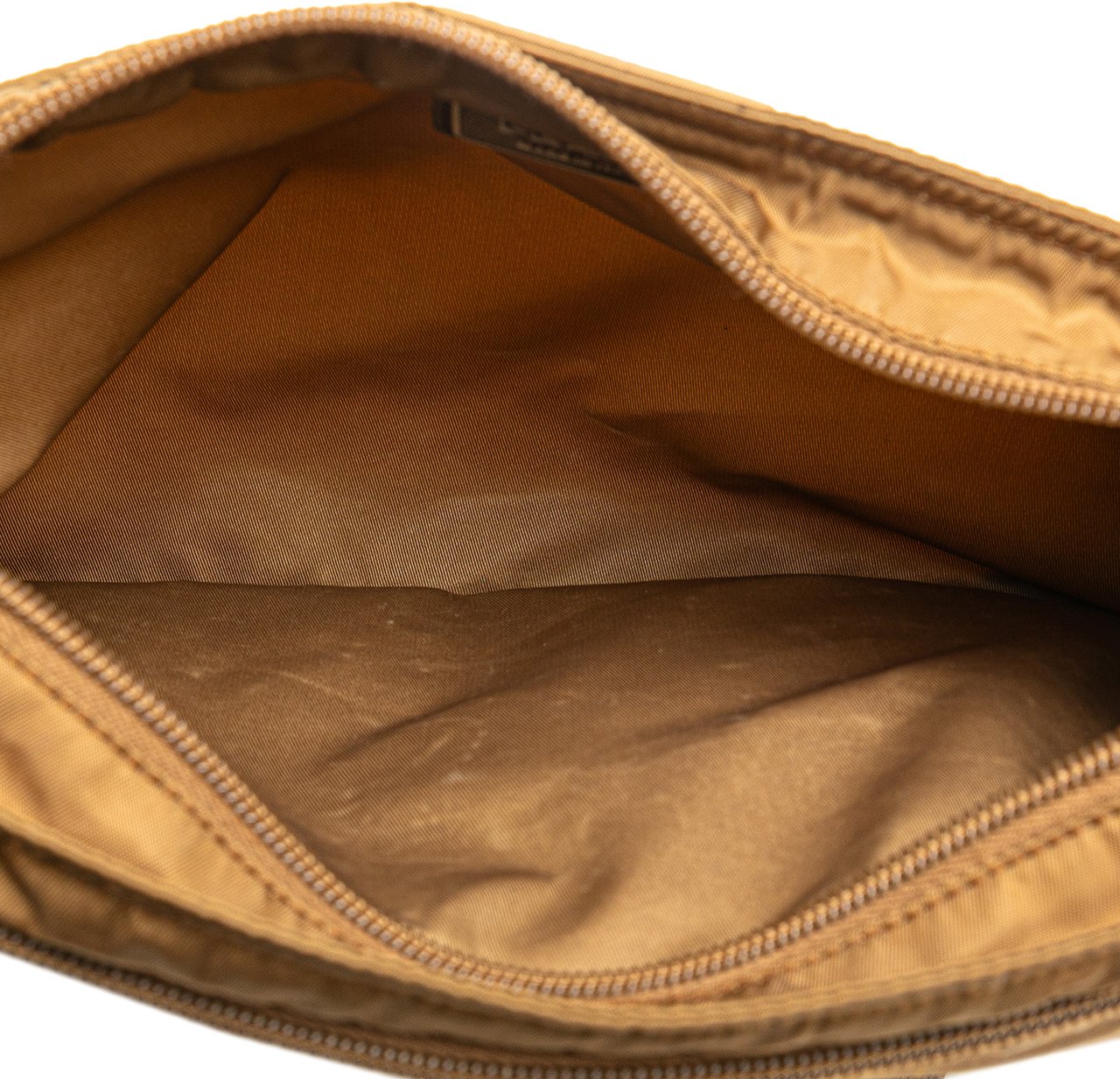 Prada Tessuto Zip Top Crossbody Bruin