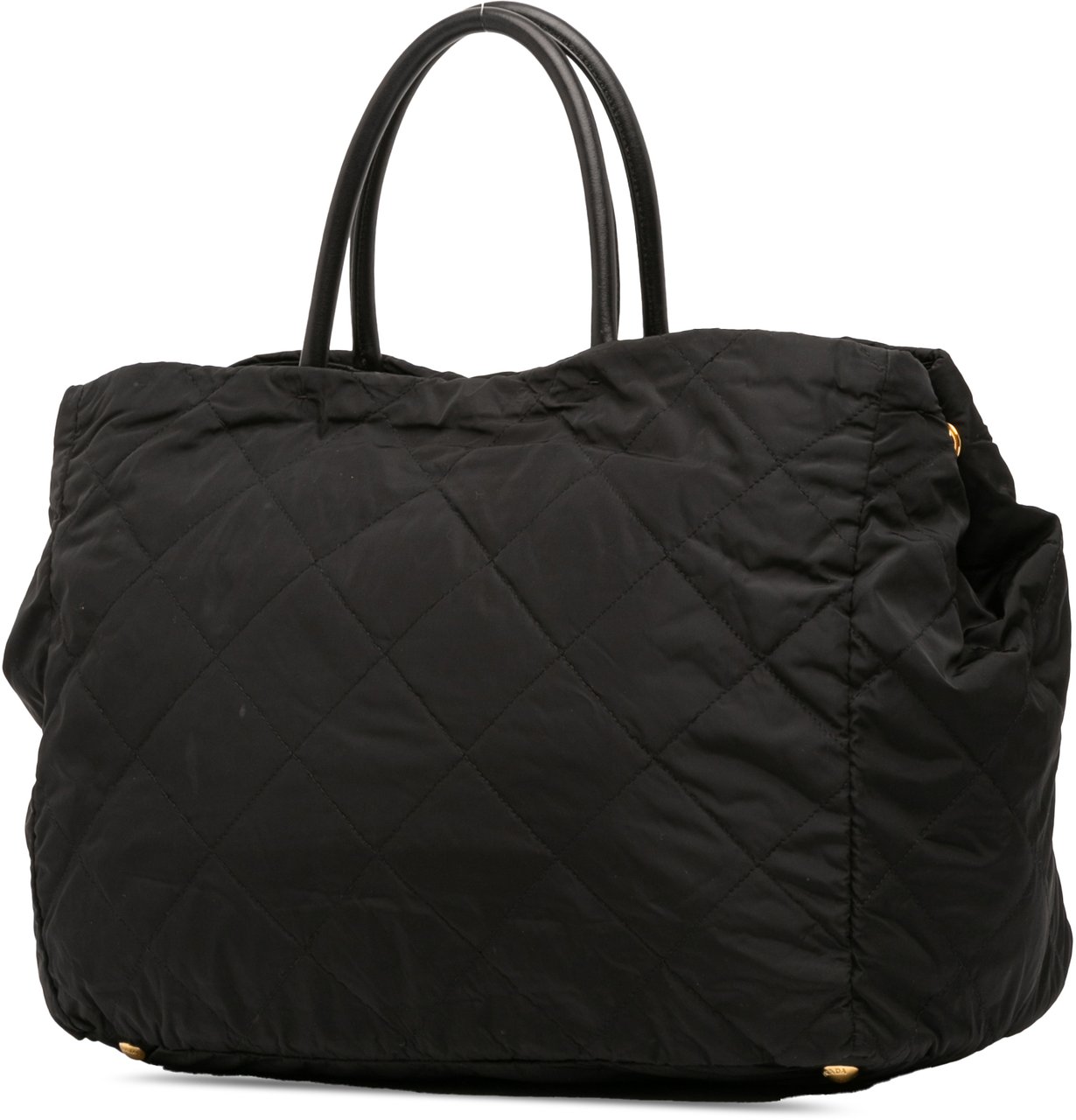 Prada Impuntu Tessuto Satchel Zwart