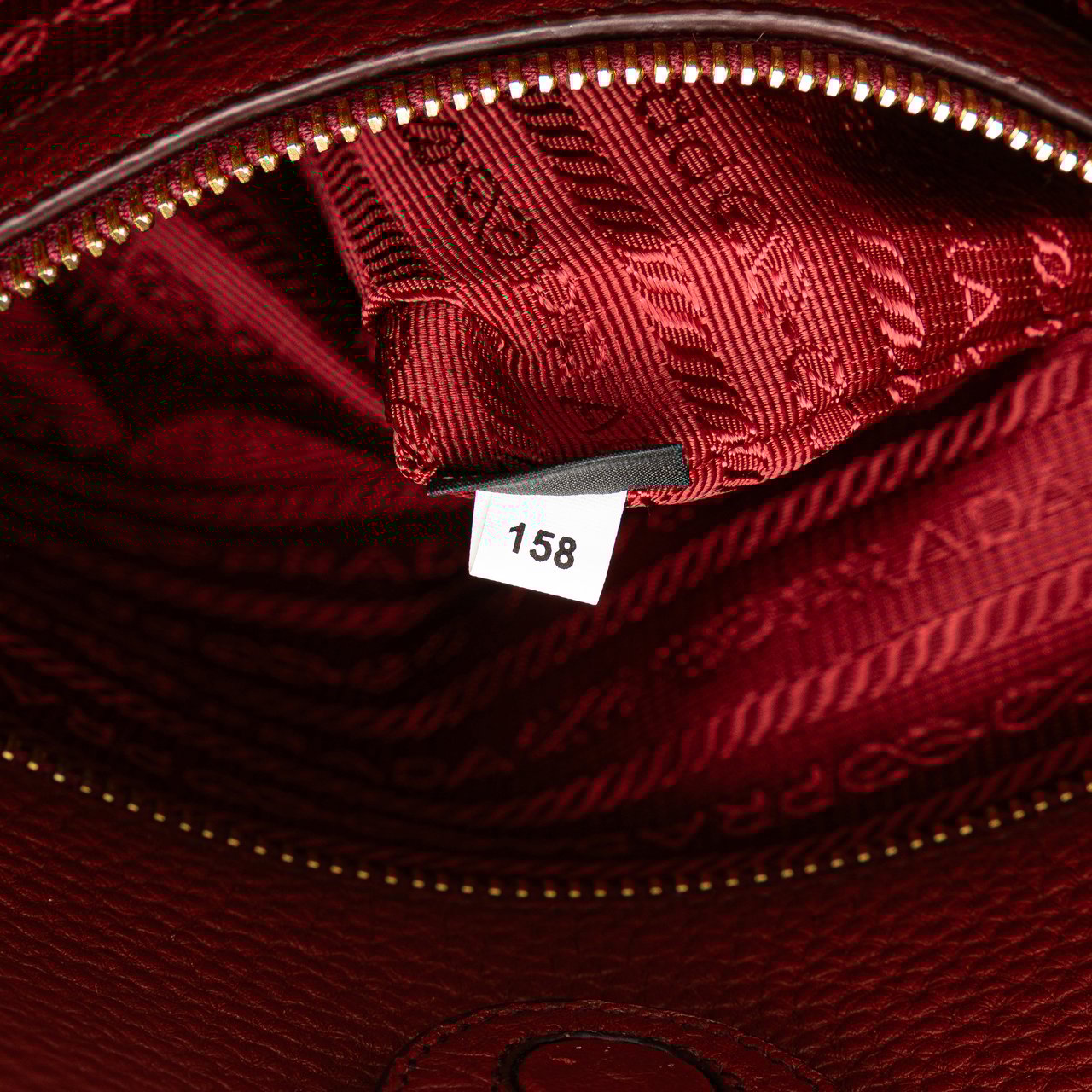 Prada Vitello Daino Shopping Tote Rood