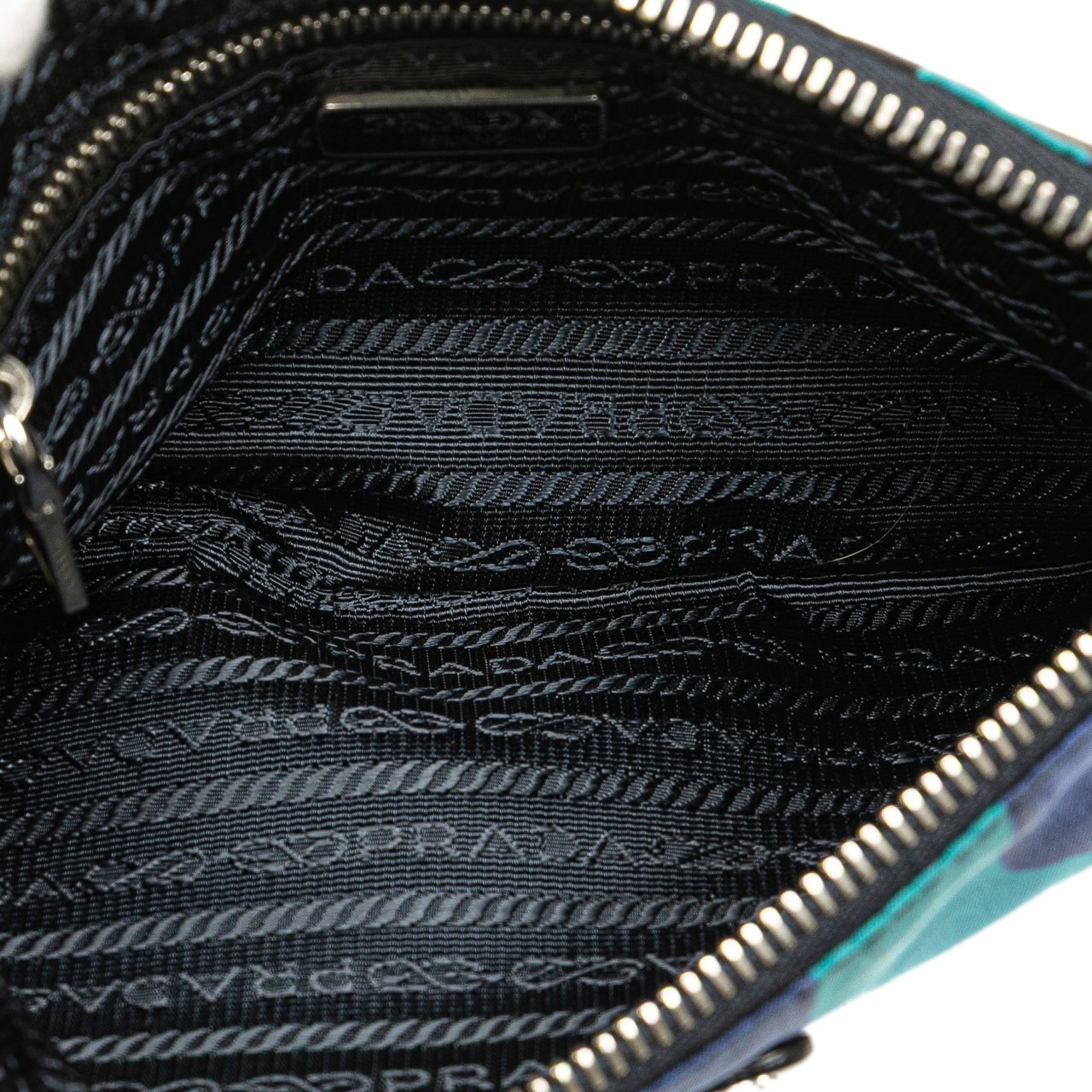 Prada Tessuto Camouflage Clutch Blauw