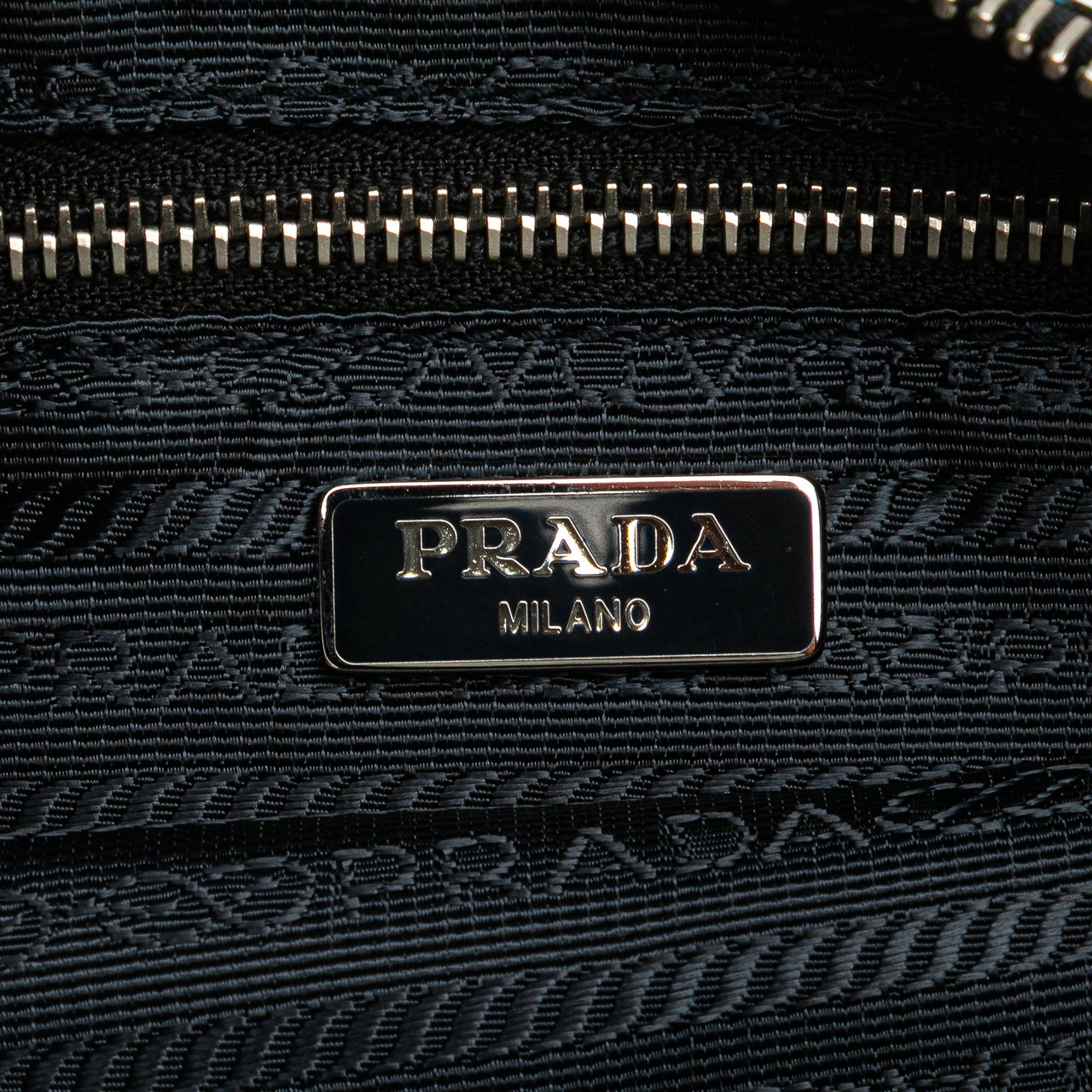Prada Tessuto Camouflage Clutch Blauw