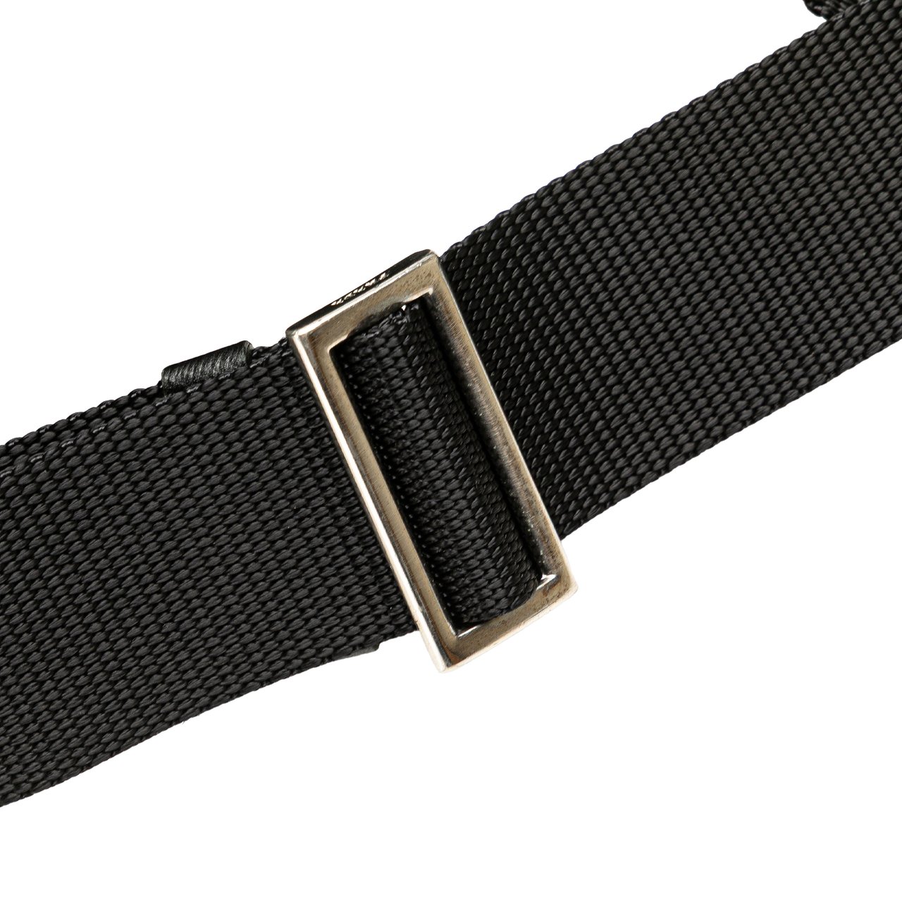 Prada Tessuto Buckle Messenger Bag Zwart