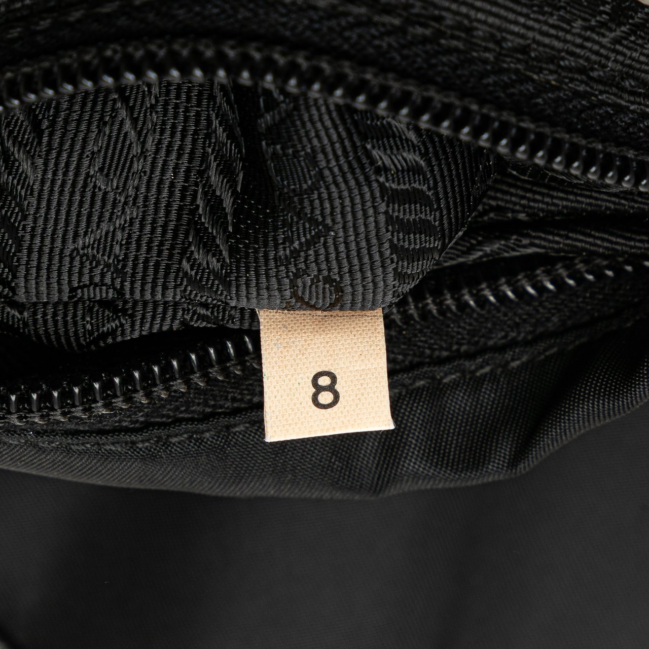 Prada Tessuto Buckle Messenger Bag Zwart