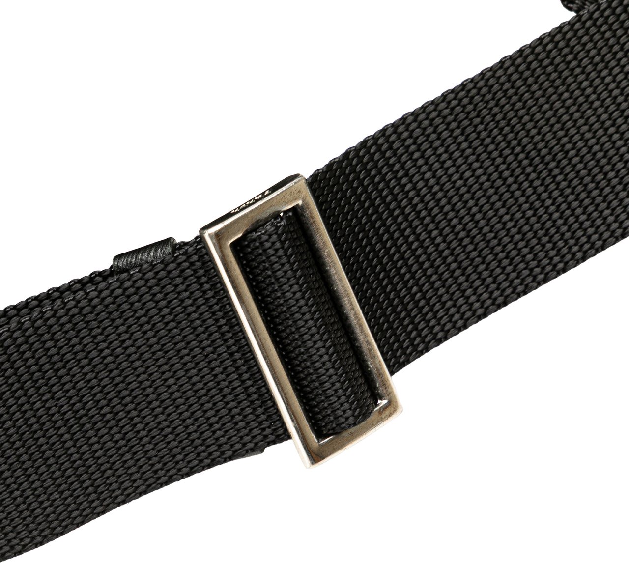 Prada Tessuto Buckle Messenger Bag Zwart