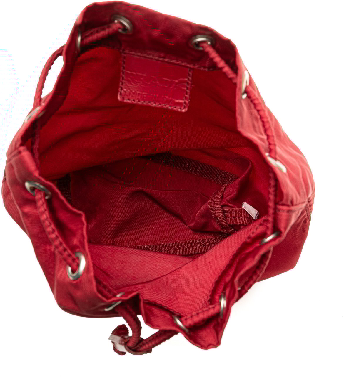 Prada Tessuto Drawstring Pouch Rood