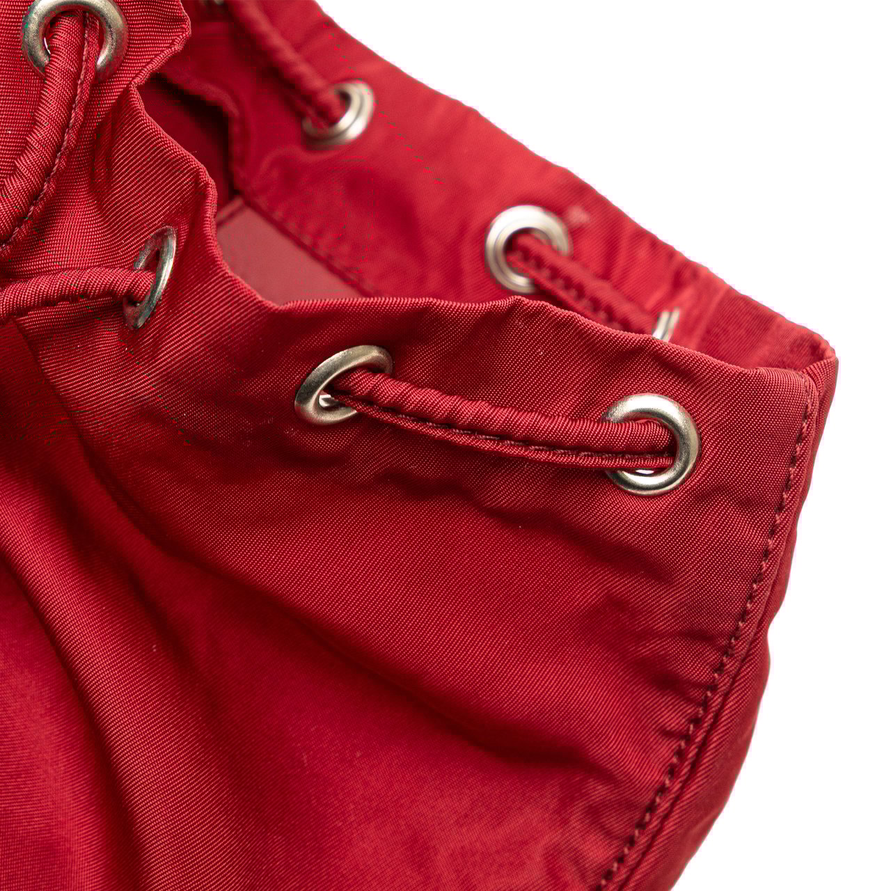 Prada Tessuto Drawstring Pouch Rood