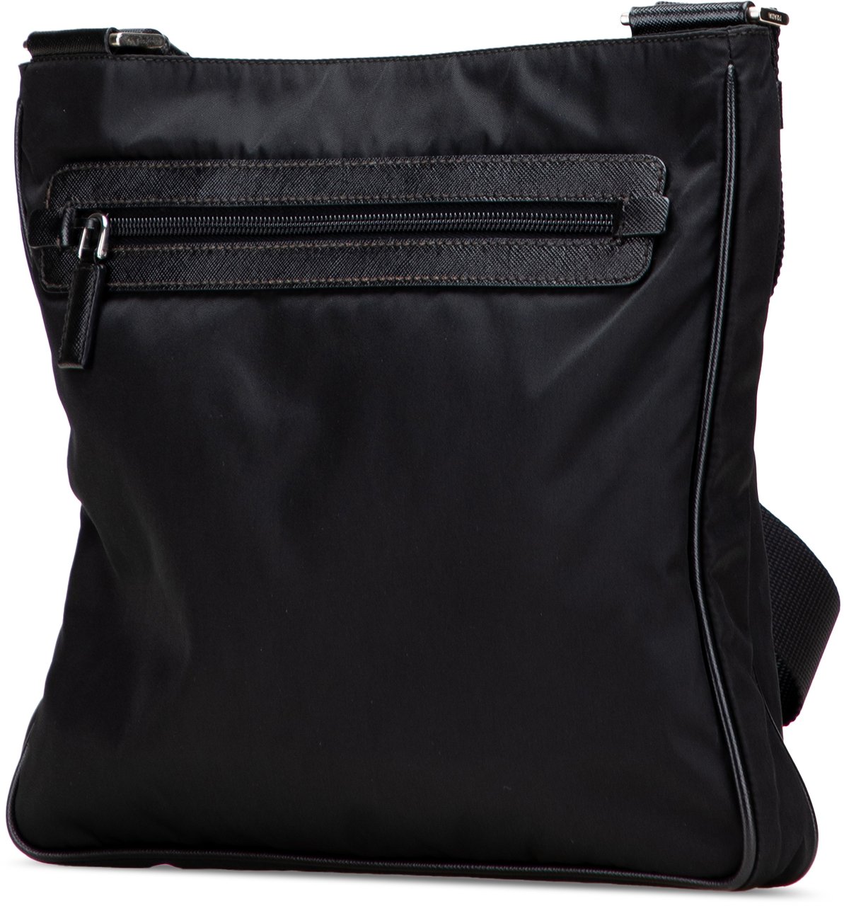 Prada Tessuto Zip Top Crossbody Zwart