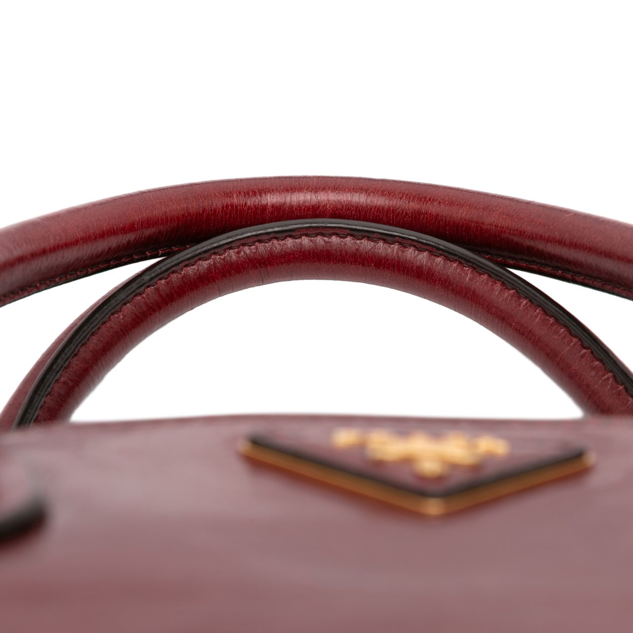 Prada Vitello Shine Satchel Rood