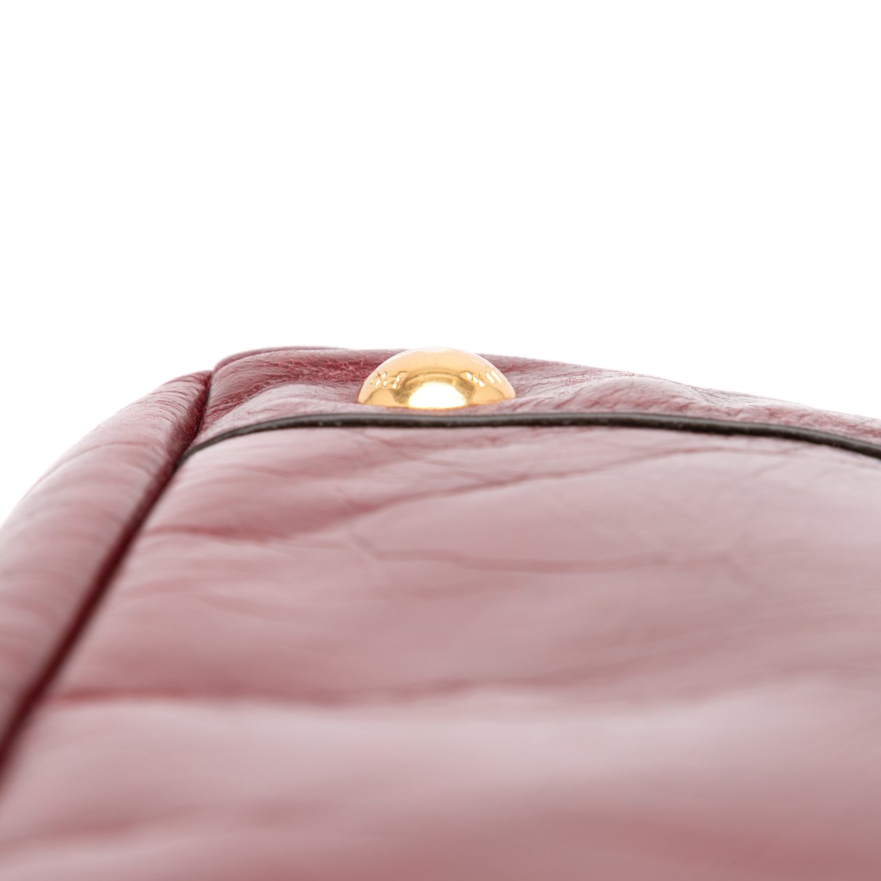 Prada Vitello Shine Satchel Rood