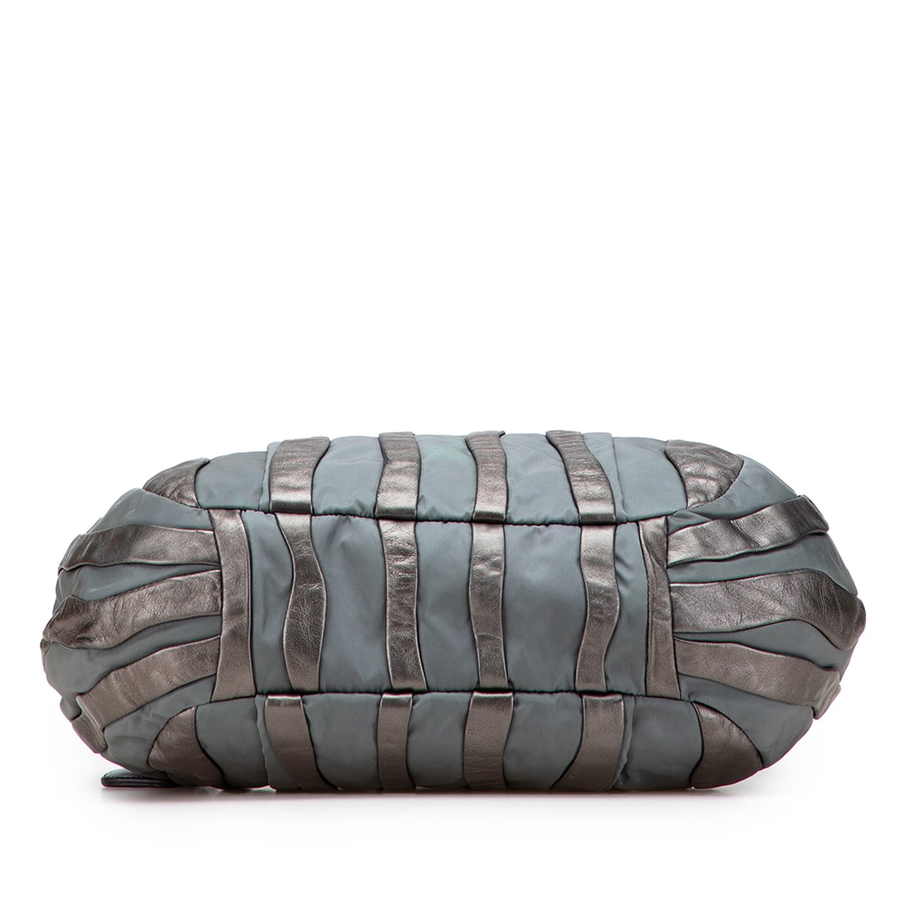 Prada Tessuto Nappa Waves Tote Grijs