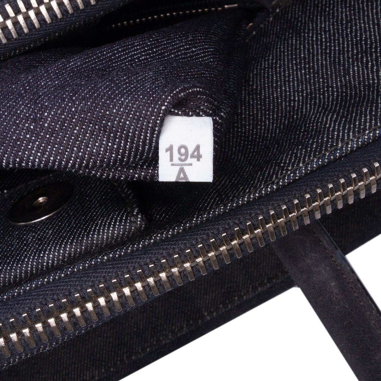 Prada Denim Canapa Bijoux and Grommet Twin Pocket Tote Blauw