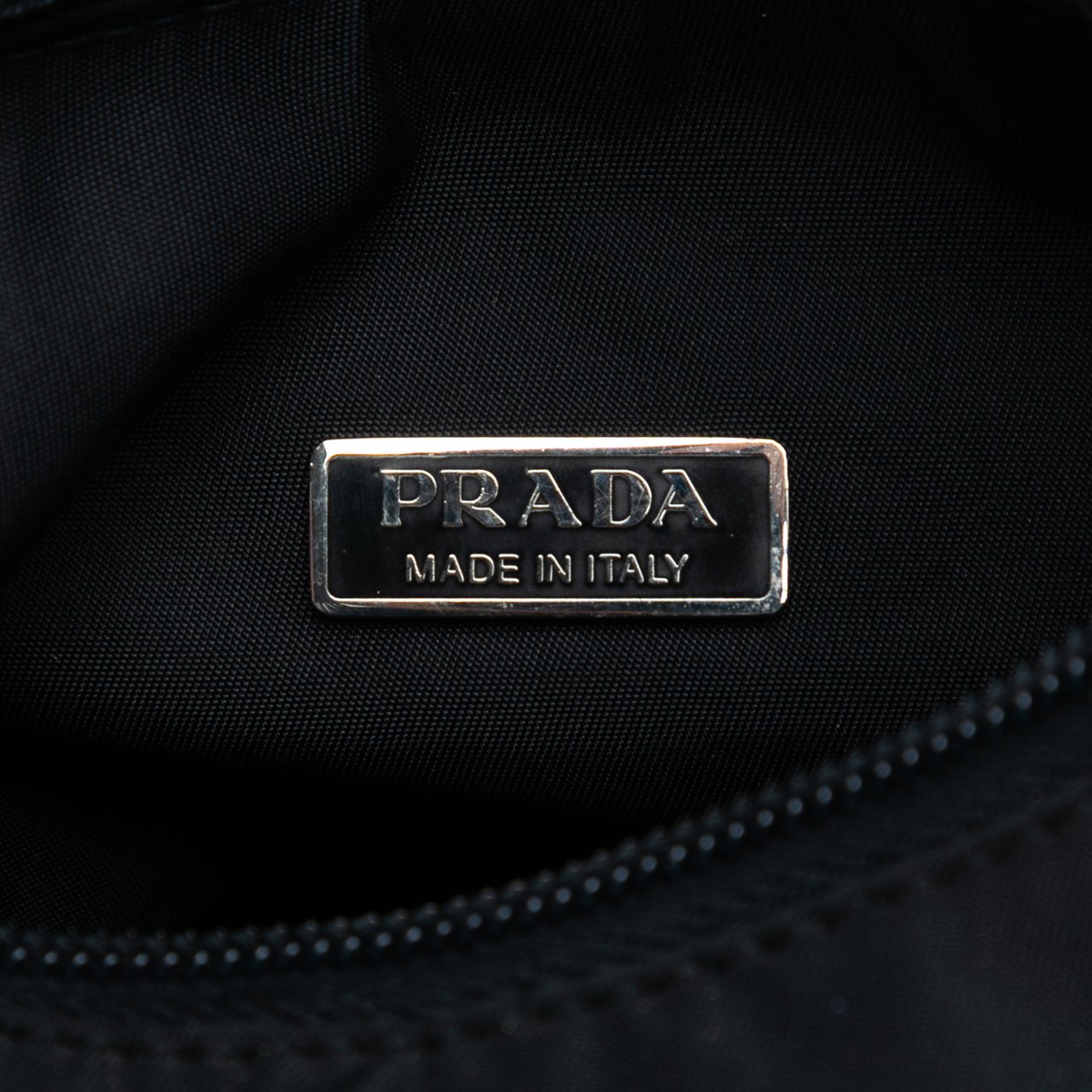 Prada Mini Tessuto Sport Shoulder Bag Zwart