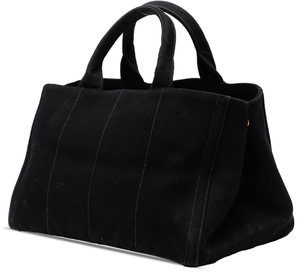 Prada Canvas Canapa Bijoux Satchel Zwart