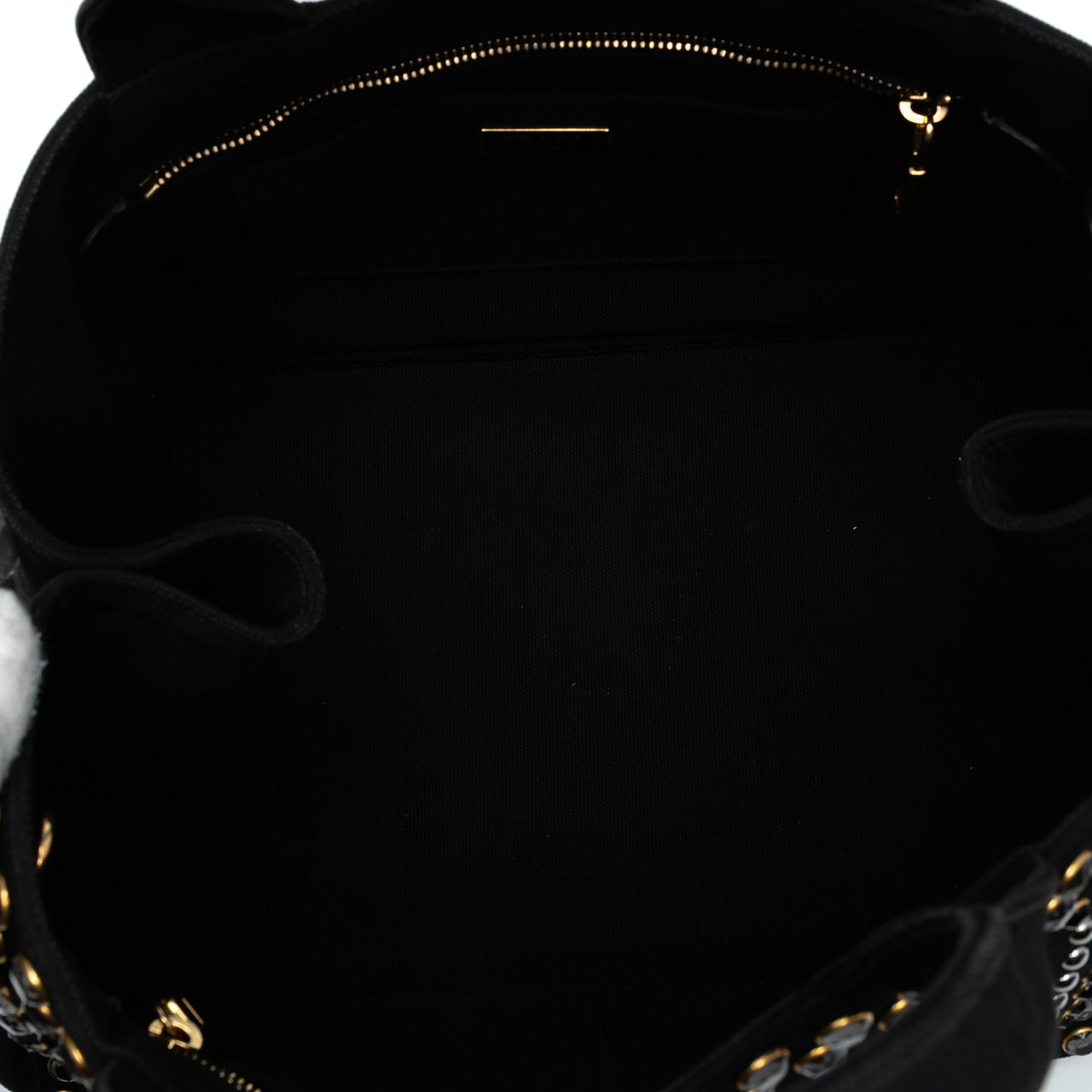 Prada Canvas Canapa Bijoux Satchel Zwart