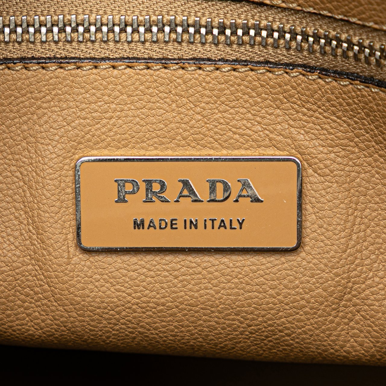 Prada Cinghiale Leather Dome Handbag Oranje
