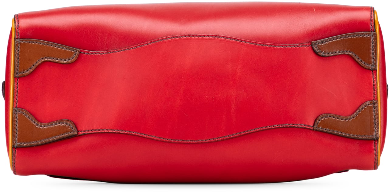 Prada Vitello Sport Bowler Bag Rood
