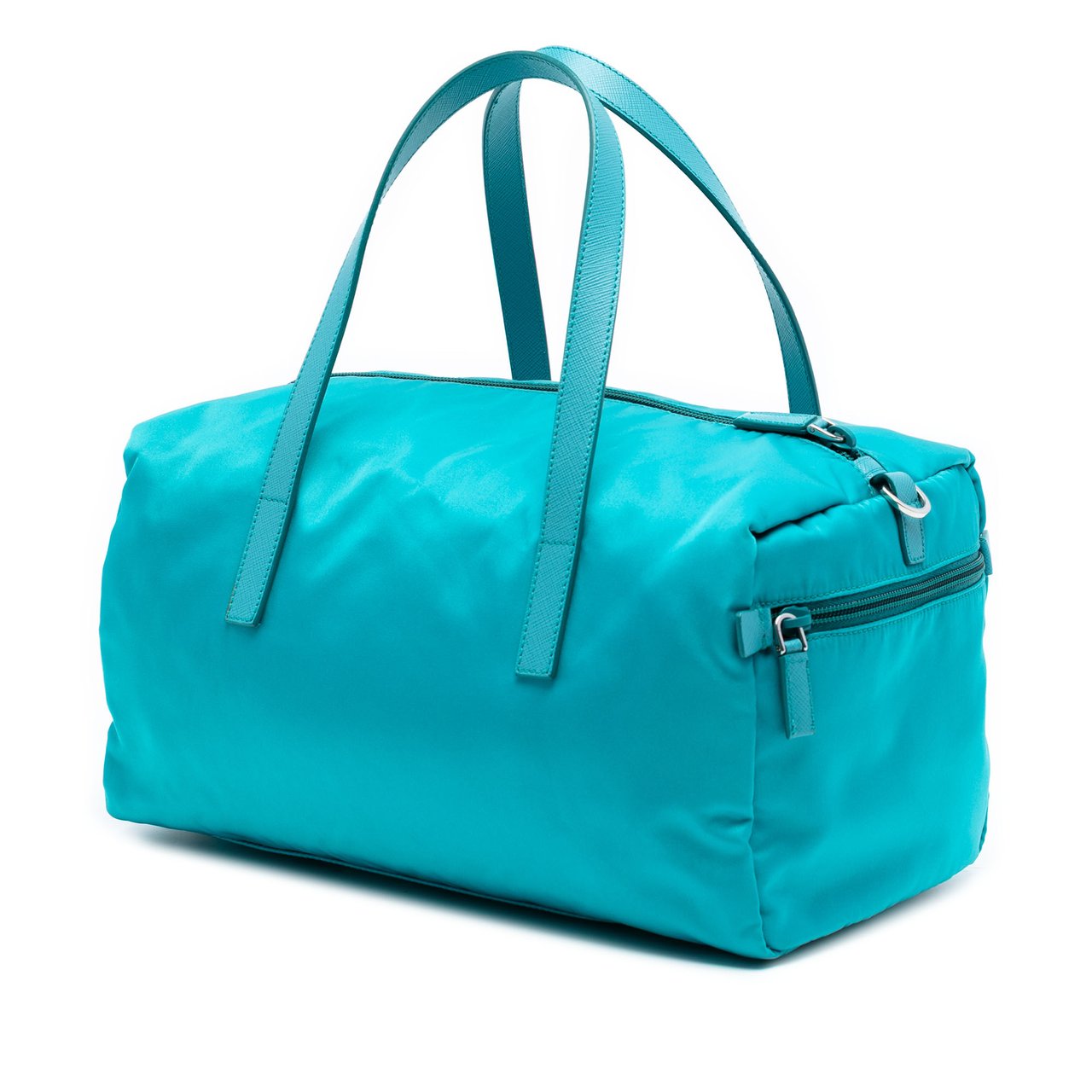 Prada Tessuto Satchel Blauw