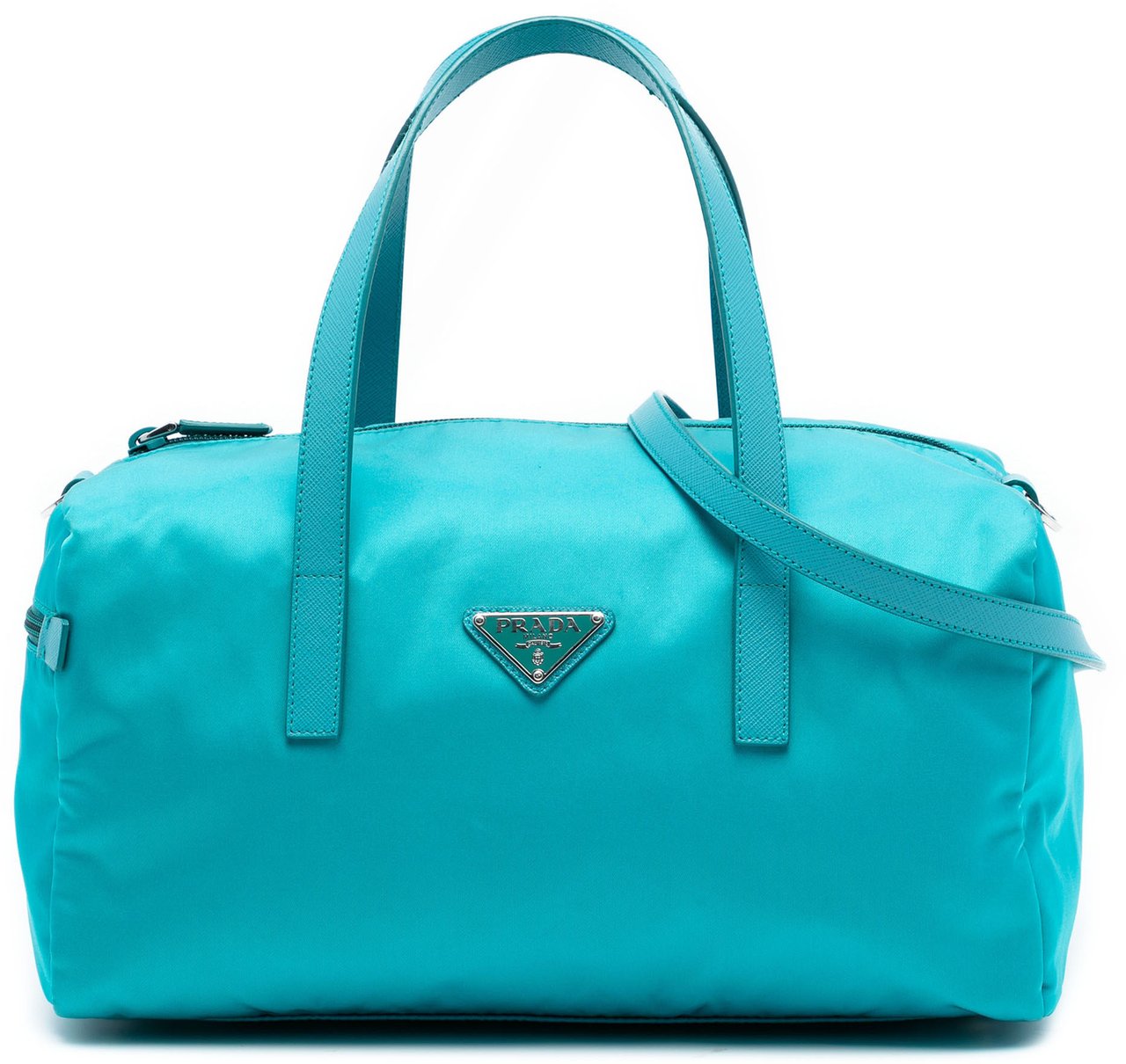 Prada Tessuto Satchel Blauw